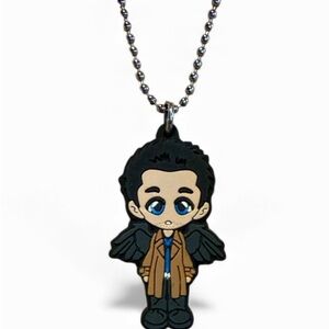 💛10 for $10 or💰BOGO FREE Supernatural Castiel Chibi Necklace
